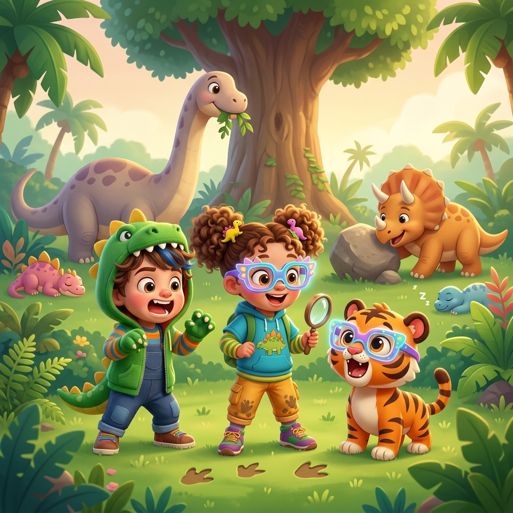 Roar With Dino Friends! — scene from the story