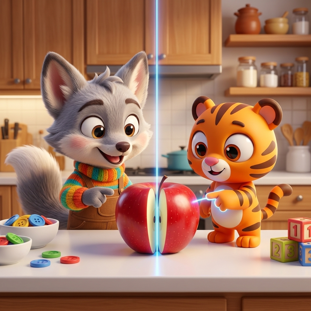 Pip's Fraction Action! — scene from the story