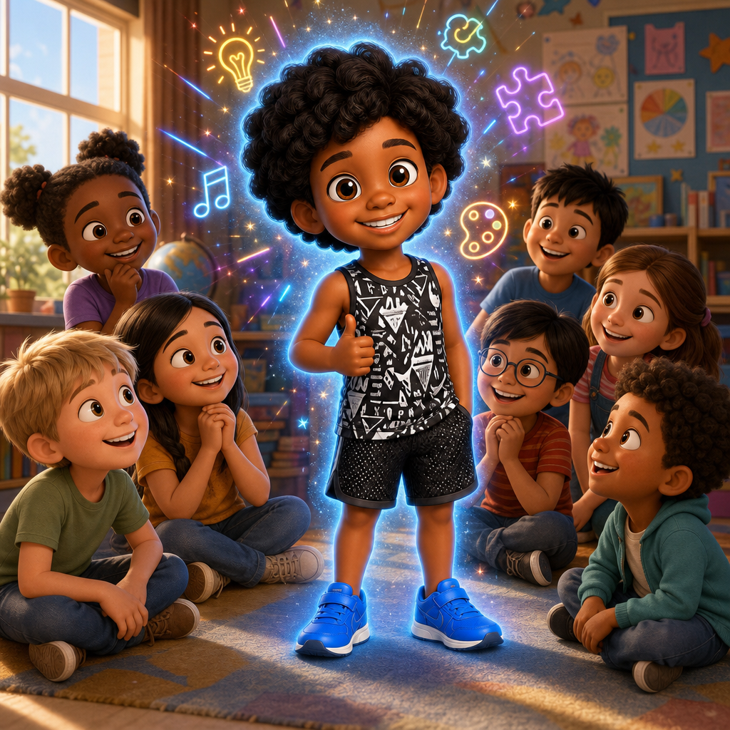 Naath’s Superpower Friends — scene from the story