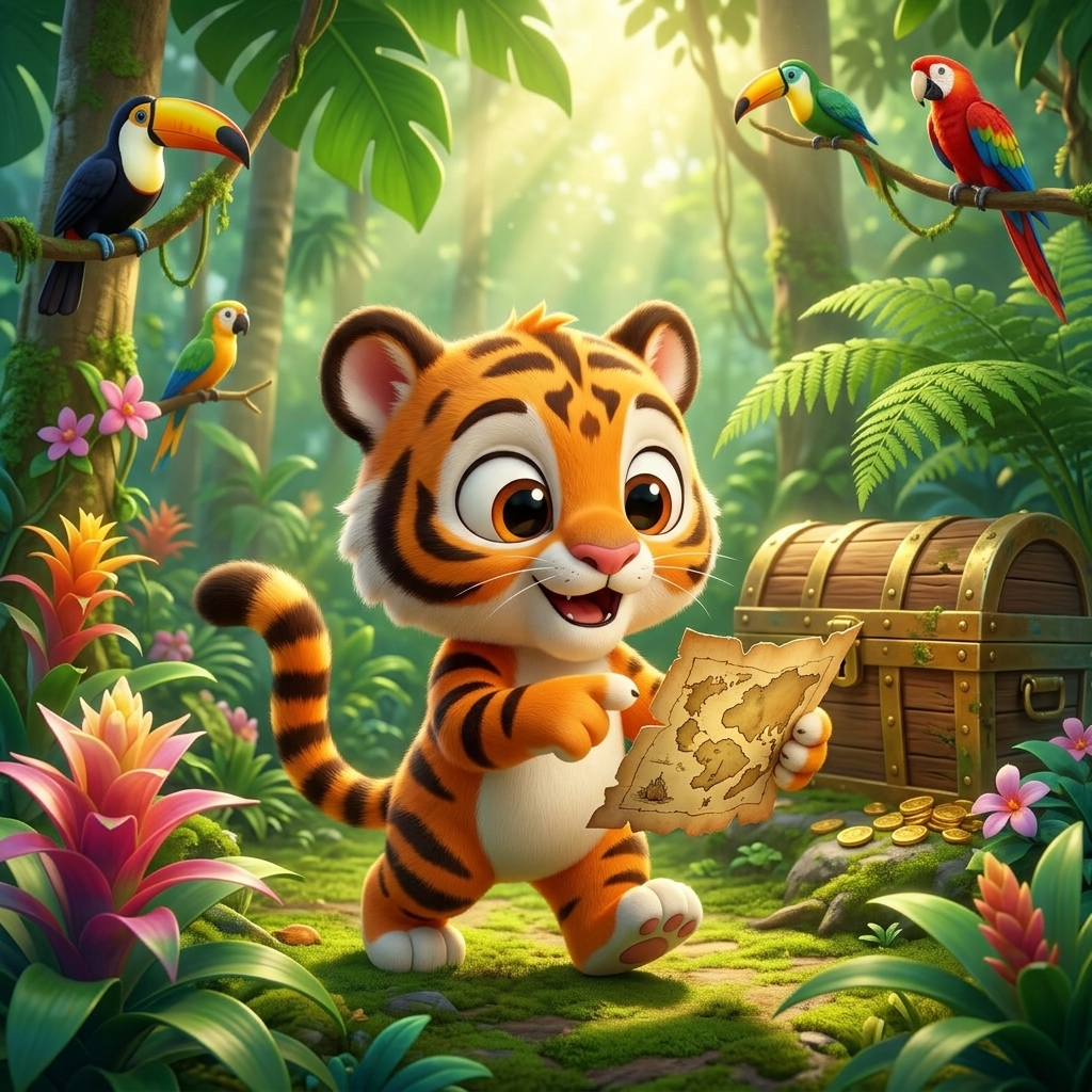 Zippy's Jungle Treasure Hunt — scene from the story