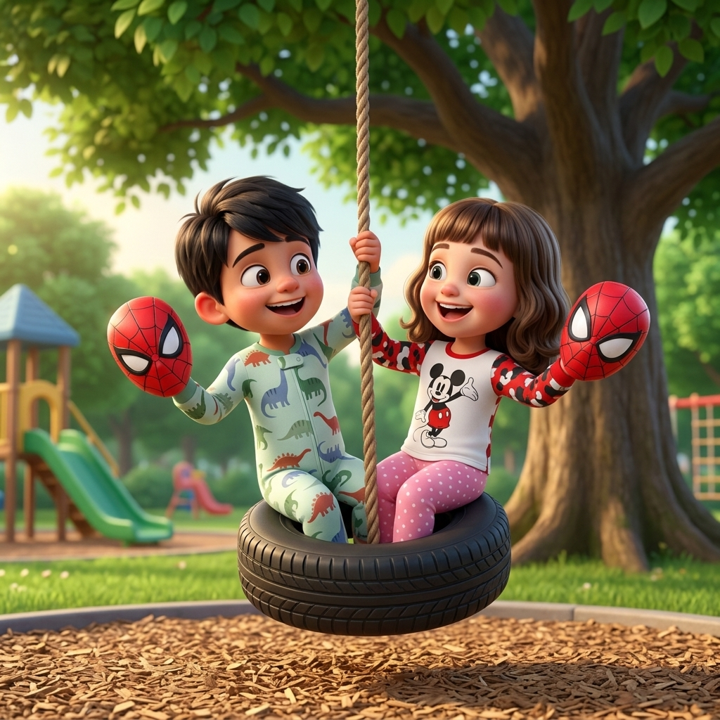 Luca And Cami Swing! — scene from the story