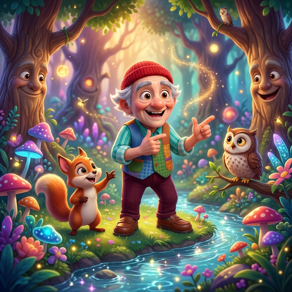 Joppan's Magical Forest Fun — scene from the story