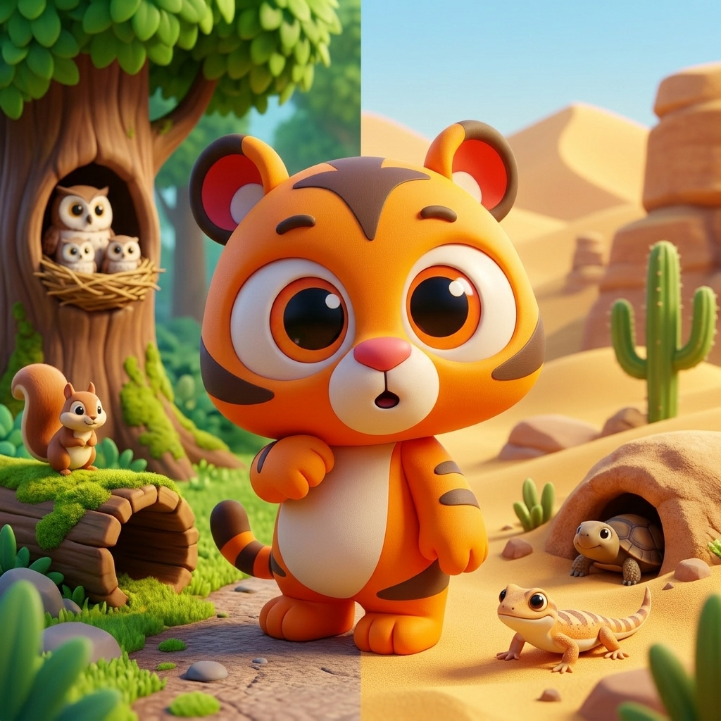 Zippy Explores Animal Homes — scene from the story