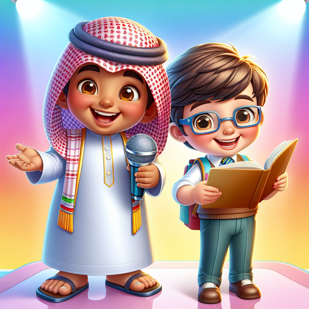 Hamza and Ibrahim's Glowing Quran — scene from the story