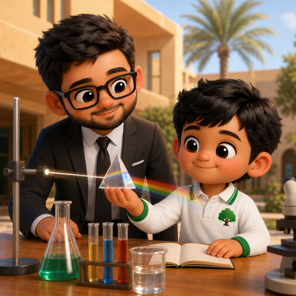 Hamza’s Rainbow Shade — scene from the story